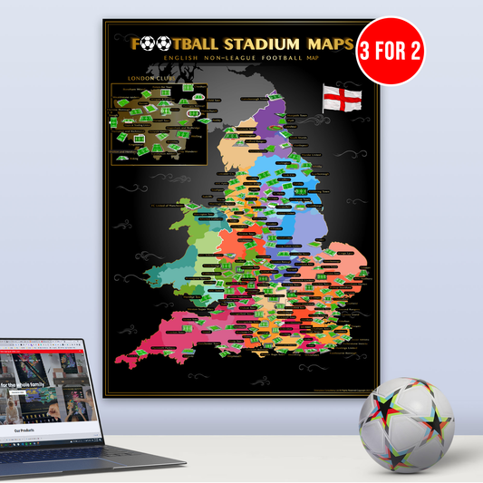 England Non League Football Stadium Map