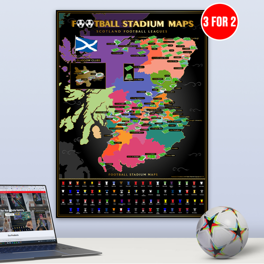 Scotland Football Stadium Map
